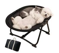 Dog Cot Bed,Foldable Breathable Pad | Camping Raised Cat Puppy Bed | for Kitten Small Medium Breed Indoor Outdoor Yard Home Travel Picnic Crate Kennel Summer