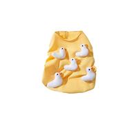 Dog Cotton Vest For Small To Large Dogs Soft Duck Pullover Apparel Cartoon Pullover Spring Pajamas Cartoon Duck Costume For Dog