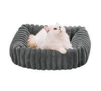 Dog Couch Bed, Plush Cat Sofa, Soft Washable Pet Cushion, Raised Edge Design, Lightweight Travel Ready Mat, Great for Car Apartment Floor Patio Camping Daily Use 23.62 x 19.69 x 6.69 inches