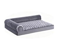 Dog Couch Sofa Bed Ergonomic High Resilience Foam for Pets Comfortable Home Use Grey 40x31.5x7.5in (101x80x19cm / 40x31.5x7.5in Within 40kg)