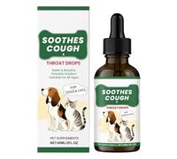 Dog Cough Support - 60ml Fast Absorbing Liquid, Health Care Formula, Daily Routine Remedy With Mild Intake Texture And Gentle Pet Safe Blend | Morning Evening Use For After Meals Travel Home Comfort