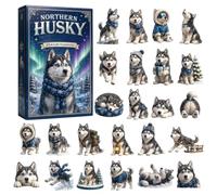 Dog Countdown Calendar Ornament - 24 Days Christmas Advent