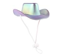 Dog Cowboy Hat Pet Headwear Pet Cowboy Hat for Small Dog Cat Cosplay Cap Beach Visor Hat Puppy Costume Outdoor Party Accessory Photo Prop Multicolor