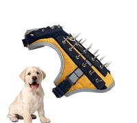 Dog Coyote Vest with Spikes, Spiked Vest for the Protection of Small Dogs - Puppy Harness, Reflective Coyote Gile Spishes Dog Harness for Shield Your Pet from Attacking