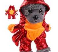 Dog Crab Costume - Cute Pet Halloween Outfit with Red Crab Hoodie, Cozy Clothes for Dogs Cats | Soft Warm Festival Costume for Puppies, Holiday Party Wear for Pets at Home or Outdoor Gathering