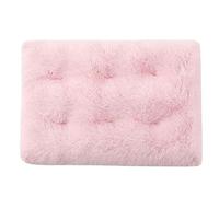 Dog Crate Bed, Fluffy Dog Crate Mattress Washable, Calming Fluffy Anti Anxiety Dog Beds, Deluxe Plush Dog Mat with Anti-Slip Bottom for Large Medium Small Dogs,pink,XS