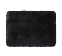 Dog Crate Bed, Fluffy Dog Crate Mattress Washable, Calming Fluffy Anti Anxiety Dog Beds, Deluxe Plush Dog Mat with Anti-Slip Bottom for Large Medium Small Dogs,black,XL