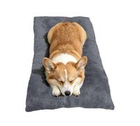 Dog Crate Bed Plush Pet Mat - Thick Rectangular Sofa Cushion for Large Dogs | Thick Plush Mat Stuffed with Pp Cotton Provides Optimal Joint Support. Fits Perfectly Inside Standard Crates or On Cou