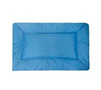 Dog Crate Bed Portable Foldable Soft Lightweight Pet Mat Washable Crate Pad for Dog Cages with Plastic Fasteners Easy Carry for Indoor Outdoor Use Blue Gray Coffee Optional (Blue)