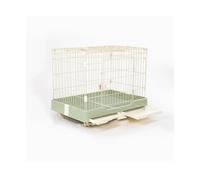 Dog Crate Cage Large Space Dog Cat Small Indoor Home with Toilet Dog House(Green)