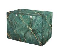 Dog Crate Cover Green Gold Marble Wind-Resistant, Washable Cage Cover for Puppies Training X-Large