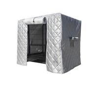 Dog Crate Cover, Thermal Cotton Pet Cage Privacy Cover for Cold Weather, Suitable for 24-48 Inch Crates, Dimensions 49.2x31.5x39.4in, Protects Pets from Chill