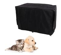 Dog Crate Cover - Waterproof Oxford Cloth, Breathable 3-Sided Design, Humanized Zipper with Suction Stones for Dog Kennels, 80 x 50 x 54cm