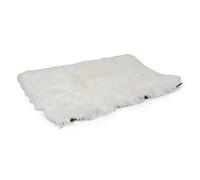 Duvo Dog Cushion Bench Snug Plush White - Non-Slip & Washable For Dog Crate
