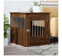 (brown oak, 64.5 x 80 x 71 cm) vidaXL Dog Crate Furniture Pet Doghouse Dog Kennel Dog Cage Engineered Wood