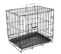 Dog Crate Folding Iron Wire Black for Medium Pets | Easy Assembly and Disassembly, Removable Tray, Compact Storage, Dog Cage Medium Fit