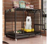 Dog Crate for Large Dogs, Indoor Kennel, Indestructible Design, Skylight for Light, Easy to Move, Ventilation on All Sides, Convenient to Clean