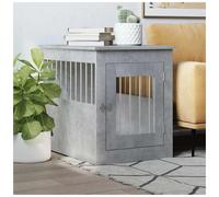 vidaXL Dog Crate Furniture Concrete Grey 55x75x65 cm Engineered Wood