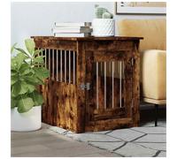 (smoked oak, 55 x 75 x 65 cm) vidaXL Dog Crate Furniture Pet Doghouse Dog Kennel Dog Cage Engineered Wood