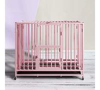 Dog Crate Indoor Full Square Tube Metal Dog Cage Folding Large Dog Medium Dog With Toilet Pet Cage Dog Cage