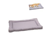 Dog Crate Mattress, Waterproof Soft Kennel Pads Large, Summer Pet Sleeping Mattress Kennel, Pet Bed for Small Medium Large Dogs and Cats (grey,90 x 55cm)