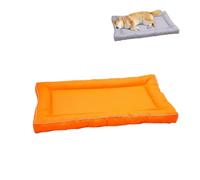 Dog Crate Mattress, Waterproof Soft Kennel Pads Large, Summer Pet Sleeping Mattress Kennel, Pet Bed for Small Medium Large Dogs and Cats (orange,70 x 45cm)