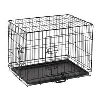 Dog Crate Medium Size Dog Puppy Pet Cage with 2 Doors (Front & Side),Dog Crate with Removal Tray,Folding Metal Pet Dog Puppy Training Cage Crate for Dogs (Medium 30")