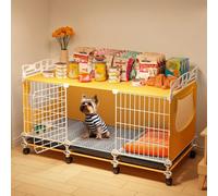 Dog Crate Medium Sized Indoor Kennel Convenient to Move Easy Clean Top Storage for Home Pet Store