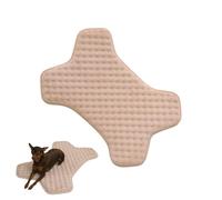 Dog Crate Pad - Machine Washable Bone Shape Non-Slip Kennel Mat | Memory Foam Pet Sleeping Bed for Medium Large Dogs | Waterproof Puppy Cage Chew Proof, Cute Stars, Small (Gold/Gray)