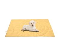 Dog Crate Rug | Foldable Dog Bed Cushion Thick - Washable Cosy Pet Accessories for Indoor Cats, All Season, Polyester Fibre and Cotton Filling. The Handmade Wooden Buttons Sofa