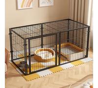 Dog Crate, Square Pipe Dog Fence, Indoor Small Dog Escape-proof Pet Fence, No Threshold Design, Quick & Easy to Assemble (Size : 120x60x60cm)
