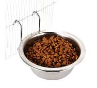 Dog Crate Water Bowl | Anti-Spill Stainless Steel Cats Water Dispenser with Hook - Dangling Cats Feeder for Drinking, Portable Kennels Bowls for Indoor Pets