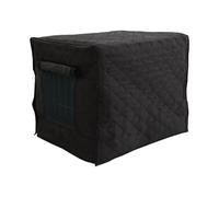 Dog Crate with Lid - Heavy Duty Metal Crate, Folding Frame with Two Doors, Chew Resistant Tray | 600D Oxford Waterproof Cover Ventilation Panels for Travel