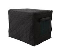 Dog Crate with Lid - Heavy Duty Metal Crate, Two-Door Folding Frame, Chew Resistant Tray | 600D Oxford Waterproof Ventilation Panels for Puppy Travel, Breed
