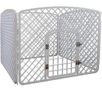 Dog crates,cat cage,Pet Cage Indoor Anti-Escape Fence Large Metal Lock Foldable Cat And 100x100x77cm(White)