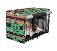 Dog Crates Covers Puppy Kennel Cover Roller Shades Gradient Halloween Green Red