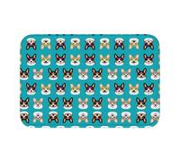 Dog Crystal Velvet Lock Edge Floor Mat 40x60, Non Slip, Easy To Clean, Comfortable Foot Feel