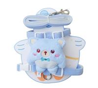 Dog Cute Backpack Harness, Security Strap Dog Harness, Plush Doll Vest, Pet Adjustable, Stylish Comfortable for Pets Travel, Hiking, Walking 26 x 34 cm