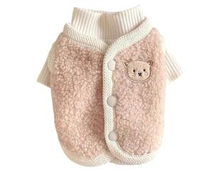 Dog Cute Coat with Base Layers Winter Lightweight Warm Puppy Jacket Small Dog Turtle Neck Sweater Coat Clothes Chihuahua Yorkie Holiday Birthday Outfits Halloween Christmas Cat Sweaters Jacket