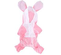 Dog Cute Raincoat Hooded Polyester Pet Clothing for Rainy Days (M)