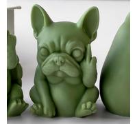 Dog Cylinder Candle & Resin Mold - Resin Casting Silicone Molds for Home Decor & Candle Making Wave Spiral Mold