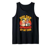 Dog Dad Approved by My Dog Funny Fathers Day Tank Top