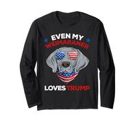 Dog Dad Donald Trump 2024, My Weimaraner Loves Trump Long Sleeve T-Shirt