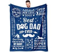 Dog Dad Gifts for Men, Dog Lover Gifts for Men, Best Dog Dad Ever, Gifts for Dog Dad, Dog Daddy Gifts, Dad Gifts from Dog, Dog Dad Birthday Gift, Dog Father Gift Blanket 60" X 50"