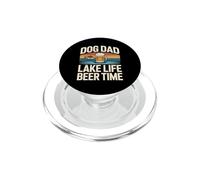 Dog Dad Lake Life Beer Time Fishing Weekend PopSockets PopGrip for MagSafe