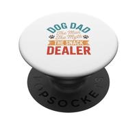 Dog Dad The Man The Myth The Treat Giver Design PopSockets Adhesive PopGrip