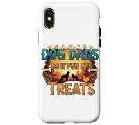 Dog Dads Do It Fur the Treats - Funny Pet Parent Humor Case for iPhone X/XS