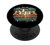 Dog Dads Do It Fur the Treats - Funny Pet Parent Humor PopSockets Adhesive PopGrip