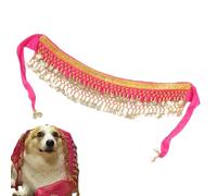 Dog Dancer Costume | Dog Sequins Belly Dance Hip Scarf | Comfortable Funny Dog Wrap Skirt With Sequins Coin For Small Medium Dog
