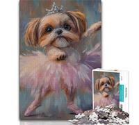 Dog Dancing Ballet Jigsaw Puzzles for Adults 1000 Piece,Learning Educational Toys Family Games Gifts for Friends And Family (50x75cm)